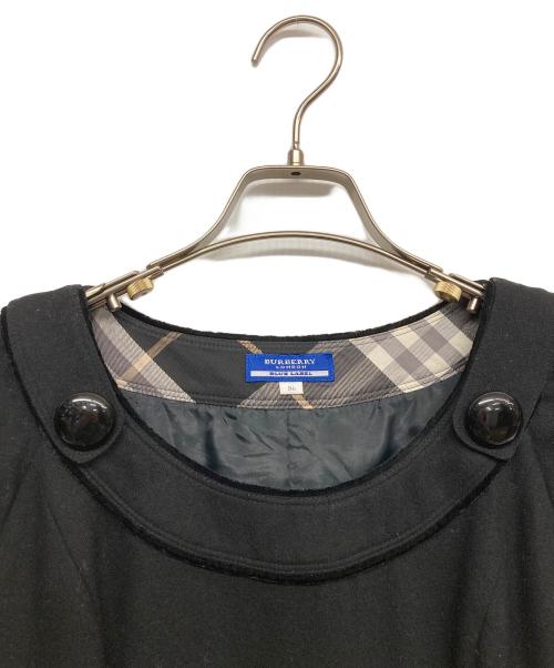 BURBERRY BLUE LABEL（バーバリー ブルー レーベル）BURBERRY BLUE LABEL (バーバリー ブルー レーベル) ウールワンピース ブラック サイズ:36の古着・服飾アイテム