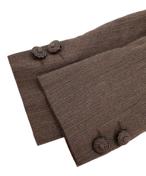 VERSACE JEANS COUTURE（ヴェルサーチ ジーンズクチュール）VERSACE JEANS COUTURE (ヴェルサーチ ジーンズクチュール) テーラードジャケット ブラウン サイズ:40の古着・服飾アイテム