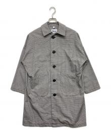 yarno（ヤーモ）の古着「ステンカラーコート」｜グレー