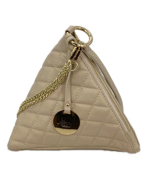 bevini（ベヴィニ）BEVINI (ベヴィニ) キルティングレザー ショルダーバッグ ベージュの古着・服飾アイテム