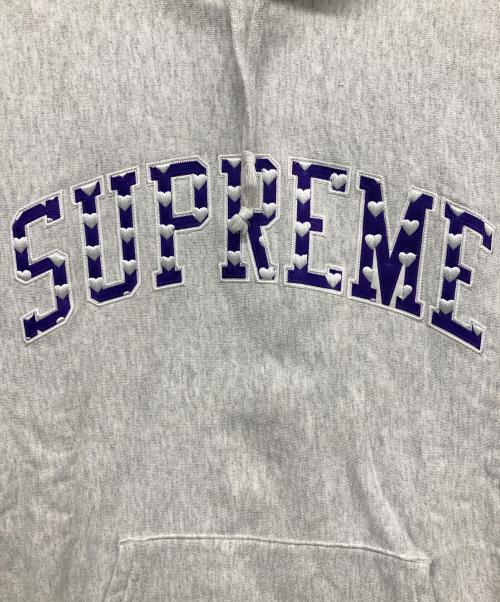 SUPREME（シュプリーム）Supreme (シュプリーム) Hearts Arc Hooded Sweatshirt グレー サイズ:Mの古着・服飾アイテム