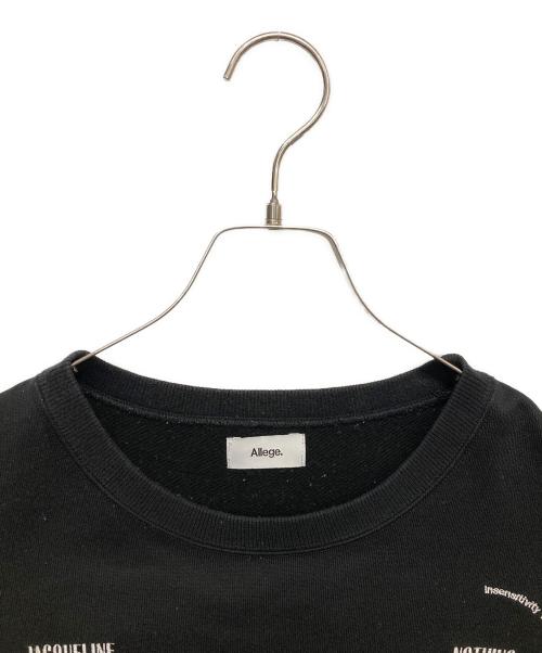 ALLEGE（アレッジ）ALLEGE (アレッジ) Crewneck Sweat ブラック サイズ:2の古着・服飾アイテム