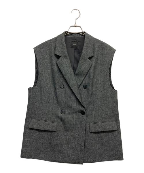 Spick and Span（スピック＆スパン）Spick and Span (スピックアンドスパン) メランジダブルブレストジレ グレー サイズ:38の古着・服飾アイテム