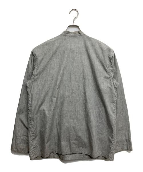 POLYPLOID（ポリプロイド）POLYPLOID (ポリプロイド) スタンドカラーダブルシャツ グレー サイズ:2の古着・服飾アイテム