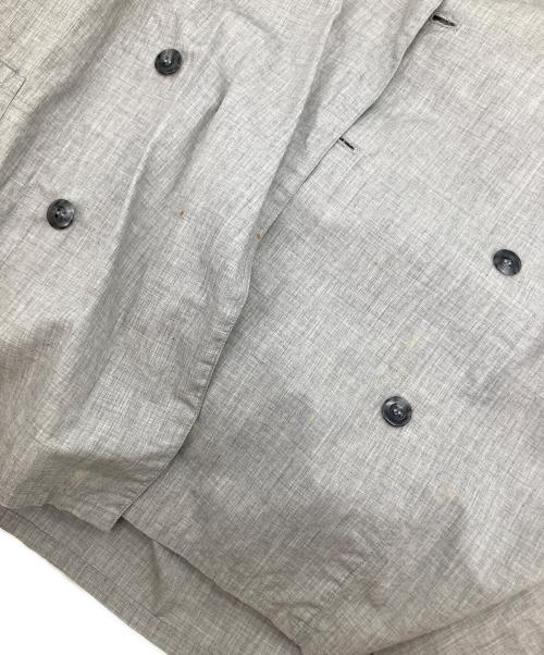 POLYPLOID（ポリプロイド）POLYPLOID (ポリプロイド) スタンドカラーダブルシャツ グレー サイズ:2の古着・服飾アイテム