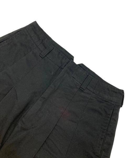 SHINYA KOZUKA（シンヤコズカ）SHINYA KOZUKA (シンヤコズカ) タックワイドパンツ ブラック サイズ:Mの古着・服飾アイテム