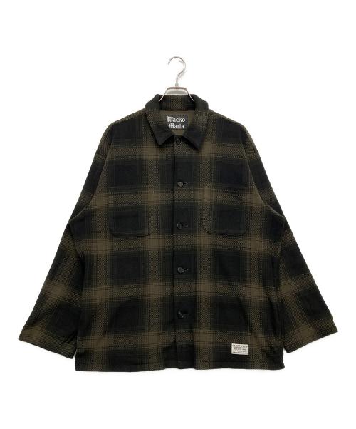 WACKO MARIA（ワコマリア）WACKO MARIA (ワコマリア) CHECK FLEECE SHIRT JACKET グリーン サイズ:Ｍの古着・服飾アイテム