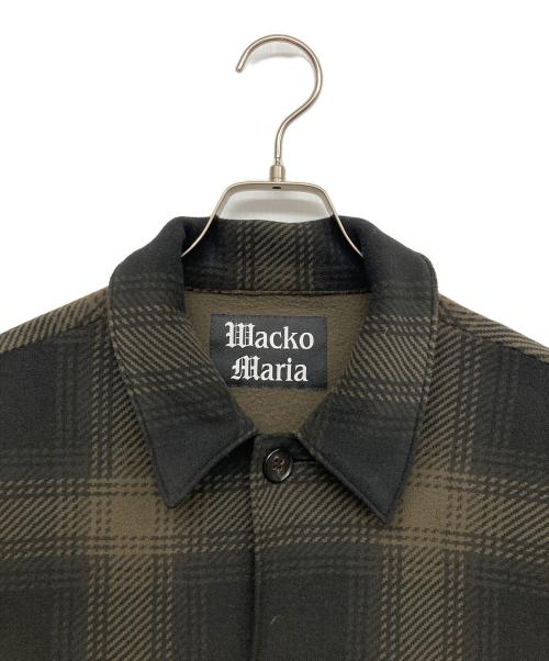 WACKO MARIA（ワコマリア）WACKO MARIA (ワコマリア) CHECK FLEECE SHIRT JACKET グリーン サイズ:Ｍの古着・服飾アイテム