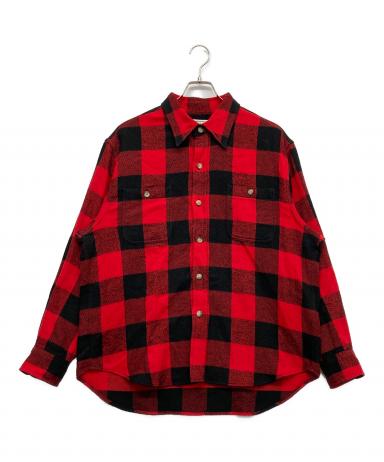 中古・古着通販】WACKO MARIA (ワコマリア) BLOCK CHECK FLANNEL SHIRT 中古・古着通販】WACKO MARIA (ワコマリア) BLOCK CHECK FLANNEL SHIRT