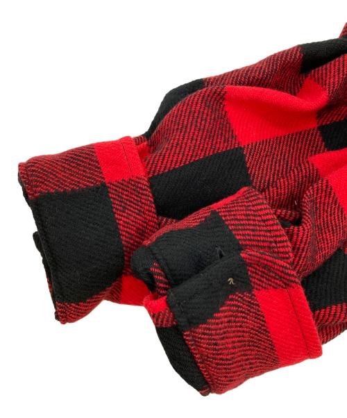 WACKO MARIA（ワコマリア）WACKO MARIA (ワコマリア) BLOCK CHECK FLANNEL SHIRT レッド サイズ:Mの古着・服飾アイテム