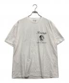 WACKO MARIAワコマリア）の古着「ELLEN VON UNWERTH / WASHED HEAVY WEIGHT CREW NECK T-SHIRT」｜ホワイト