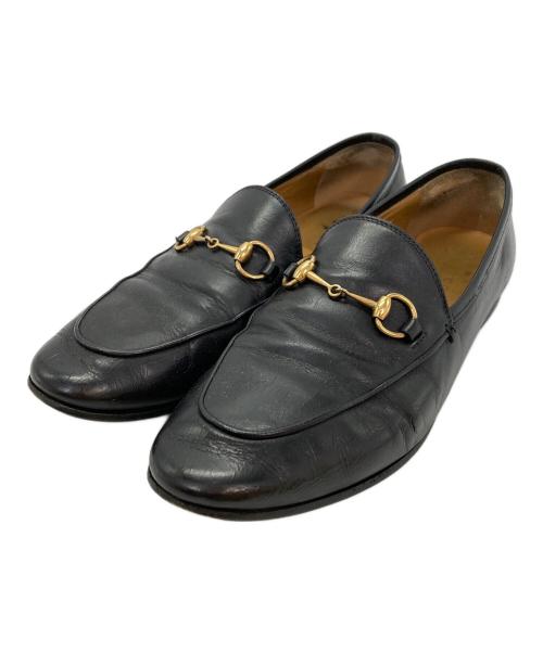 GUCCI（グッチ）GUCCI (グッチ) ホースビットローファー ブラック サイズ:38 1/2の古着・服飾アイテム