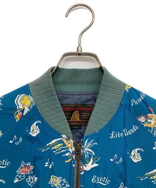 Hysteric Glamour（ヒステリックグラマー）Hysteric Glamour (ヒステリックグラマー) レーヨンジャケット ブルー サイズ:Sの古着・服飾アイテム