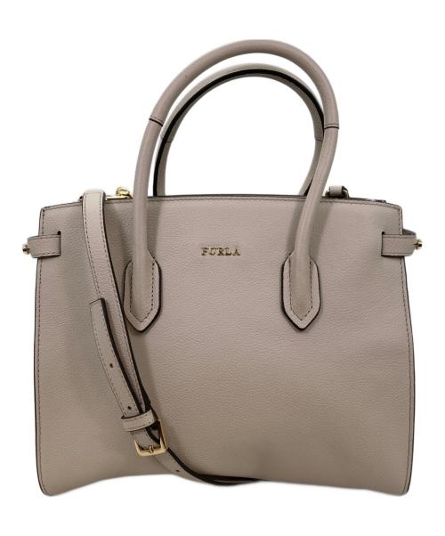 FURLA（フルラ）FURLA (フルラ) ハンドバッグ ベージュの古着・服飾アイテム