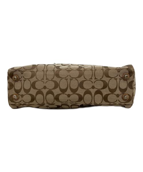 COACH（コーチ）COACH (コーチ) シグネイチャーハンドバッグ ベージュの古着・服飾アイテム