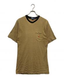 POLO RALPH LAUREN（ポロ・ラルフローレン）の古着「ボーダーTシャツ」｜イエロー
