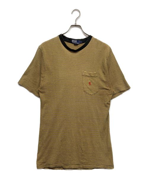POLO RALPH LAUREN（ポロ・ラルフローレン）POLO RALPH LAUREN (ポロ・ラルフローレン) ボーダーTシャツ イエロー サイズ:Lの古着・服飾アイテム
