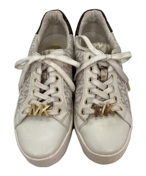 MICHAEL KORS（マイケル・コース）MICHAEL KORS (マイケル・コース) ローカットスニーカー ベージュ サイズ:24の古着・服飾アイテム