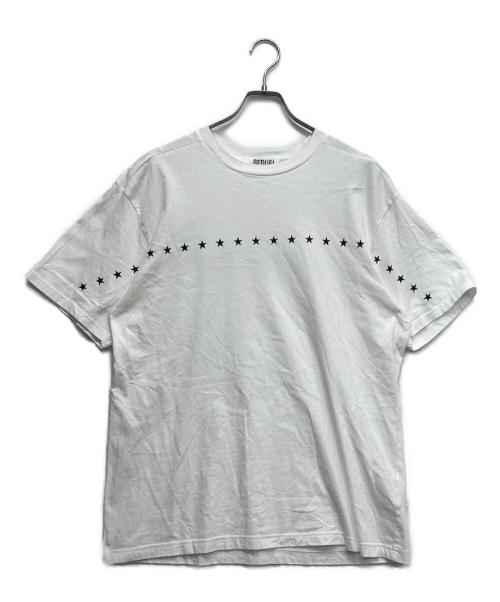 SEQUEL（シークエル）SEQUEL (シークエル) スタープリントTシャツ ホワイト サイズ:Lの古着・服飾アイテム
