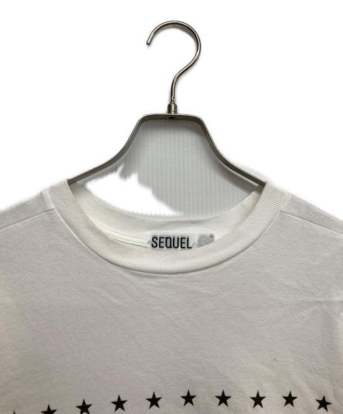 SEQUEL（シークエル）SEQUEL (シークエル) スタープリントTシャツ ホワイト サイズ:Lの古着・服飾アイテム