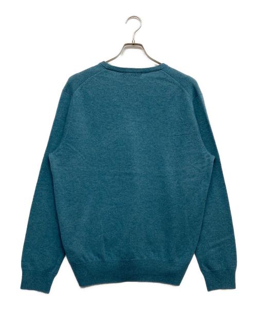 POLO RALPH LAUREN（ポロ・ラルフローレン）POLO RALPH LAUREN (ポロ・ラルフローレン) Vネックニット グリーン サイズ:Lの古着・服飾アイテム