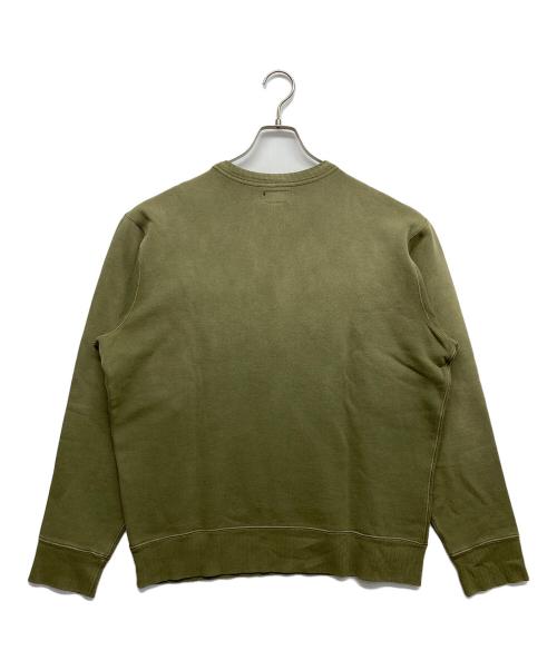 RRL（ダブルアールエル）RRL (ダブルアールエル) フレンチテリーグラフィックスウェットシャツ カーキ サイズ:L 未使用品の古着・服飾アイテム