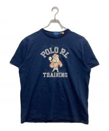 POLO RALPH LAUREN（ポロ・ラルフローレン）の古着「プリントTシャツ」｜ネイビー