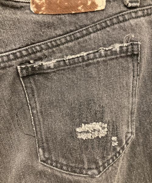 SHELLAC（シェラック）SHELLAC (シェラック) ダメージデニムパンツ ブラック サイズ:48の古着・服飾アイテム