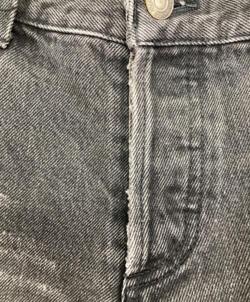 SHELLAC（シェラック）SHELLAC (シェラック) ダメージデニムパンツ ブラック サイズ:48の古着・服飾アイテム