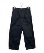 COMME des GARCONS HOMMEコムデギャルソン オム）の古着「ワイドサルエルパンツ」｜ネイビー