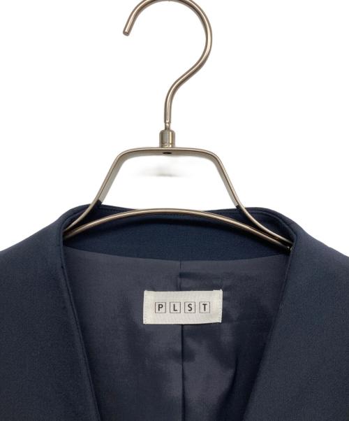 PLST（プラステ）PLST (プラステ) ノーカラーコート ネイビー サイズ:Lの古着・服飾アイテム