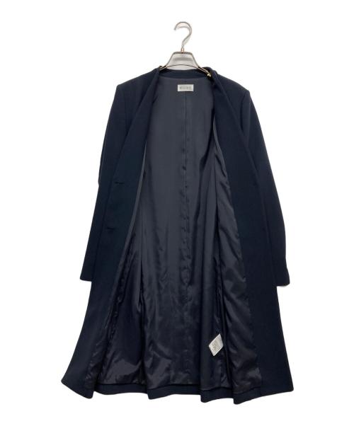 PLST（プラステ）PLST (プラステ) ノーカラーコート ネイビー サイズ:Lの古着・服飾アイテム