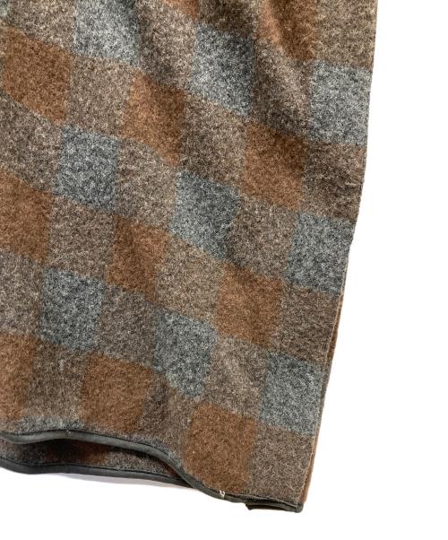 UNFIL（アンフィル）unfil (アンフィル) ウールコート ブラウン サイズ:1の古着・服飾アイテム