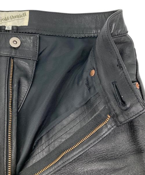 Harold Daniell（ハロルド ダニエル）harold daniell (ハロルド ダニエル) ホースレザーレザーパンツ ブラック サイズ:Lの古着・服飾アイテム