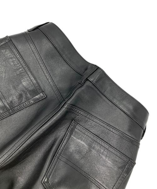 Harold Daniell（ハロルド ダニエル）harold daniell (ハロルド ダニエル) ホースレザーレザーパンツ ブラック サイズ:Lの古着・服飾アイテム