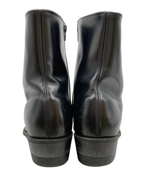古着（フルギ）古着 (フルギ) サイドジップレザーウエスタンブーツ ブラック サイズ:9.5の古着・服飾アイテム
