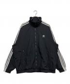 adidasアディダス）の古着「アディカラー ウーブン ファイヤーバード トラックトップ」｜ブラック