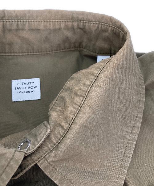 E.TAUTZ（イートーツ）E.TAUTZ (イートーツ) LINEMAN SHIRT カーキ サイズ:Mの古着・服飾アイテム
