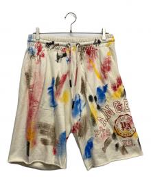 Palm Angels（パーム エンジェルス）の古着「PAINTED COLLEGE SWEAT SHORT」｜ベージュ