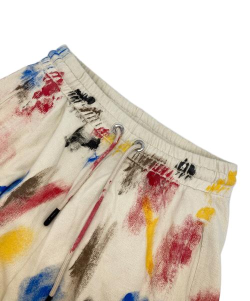 Palm Angels（パーム エンジェルス）Palm Angels (パーム エンジェルス) PAINTED COLLEGE SWEAT SHORT ベージュ サイズ:Lの古着・服飾アイテム