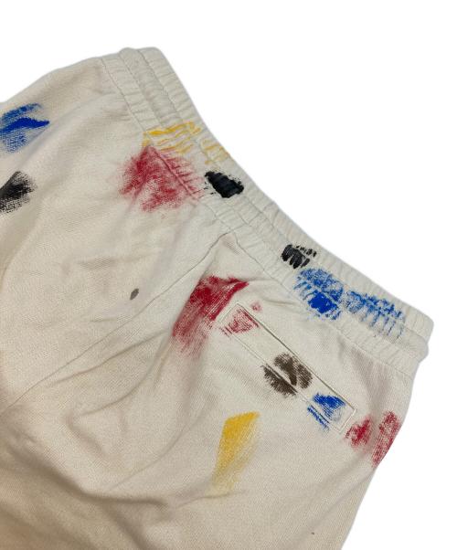 Palm Angels（パーム エンジェルス）Palm Angels (パーム エンジェルス) PAINTED COLLEGE SWEAT SHORT ベージュ サイズ:Lの古着・服飾アイテム