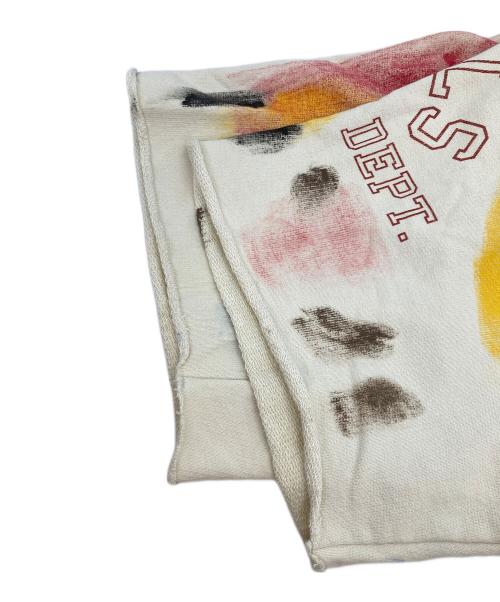 Palm Angels（パーム エンジェルス）Palm Angels (パーム エンジェルス) PAINTED COLLEGE SWEAT SHORT ベージュ サイズ:Lの古着・服飾アイテム