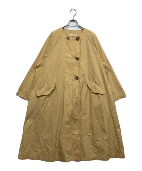 tumugu（ツムグ）tumugu (ツムグ) ハイカウントコットンツイルコート ベージュ サイズ:Fの古着・服飾アイテム