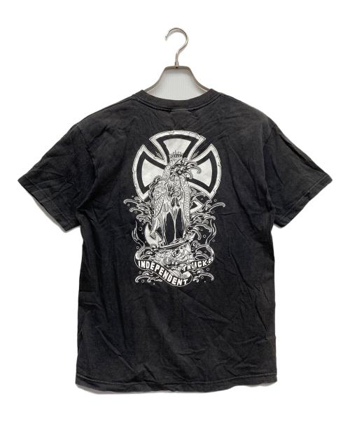 INDEPENDENT（インディペンデント）INDEPENDENT (インディペンデント) プリントTシャツ ブラック サイズ:Mの古着・服飾アイテム