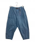 THE NORTHFACE PURPLELABELザ・ノースフェイス パープルレーベル）の古着「Denim Field Wide Cropped Pants」｜インディゴ