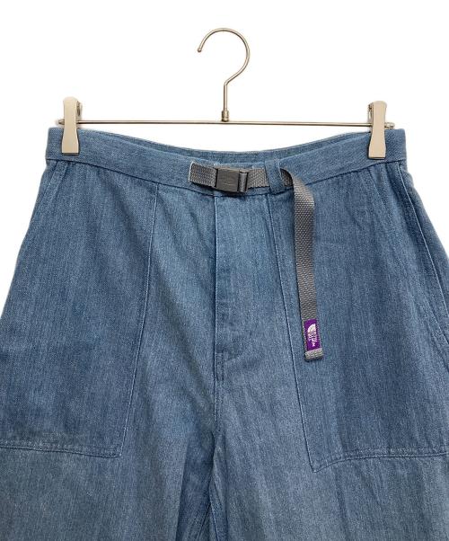 THE NORTHFACE PURPLELABEL（ザ・ノースフェイス パープルレーベル）THE NORTHFACE PURPLELABEL (ザ・ノースフェイス パープルレーベル) Denim Field Wide Cropped Pants インディゴ サイズ:30の古着・服飾アイテム