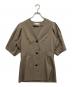 RIM.ARK（リムアーク）の古着「JK like v neck SH トップス」｜ベージュ