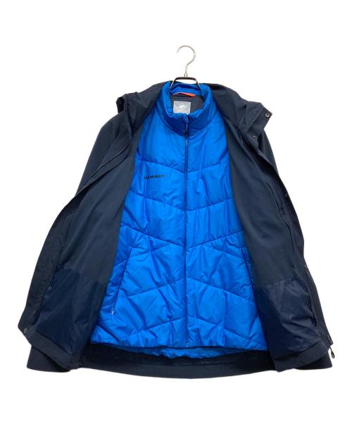 MAMMUT（マムート）MAMMUT (マムート) Trovat 3 in 1 HS Hooded Jacket ネイビー サイズ:XLの古着・服飾アイテム