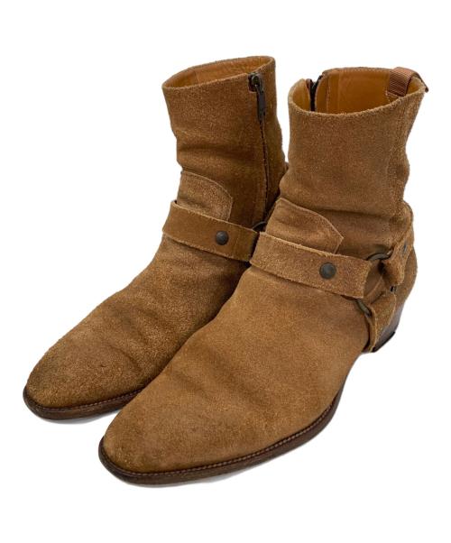 Saint Laurent Paris（サンローランパリ）Saint Laurent Paris (サンローランパリ) スエードリングブーツ ベージュ サイズ:40の古着・服飾アイテム