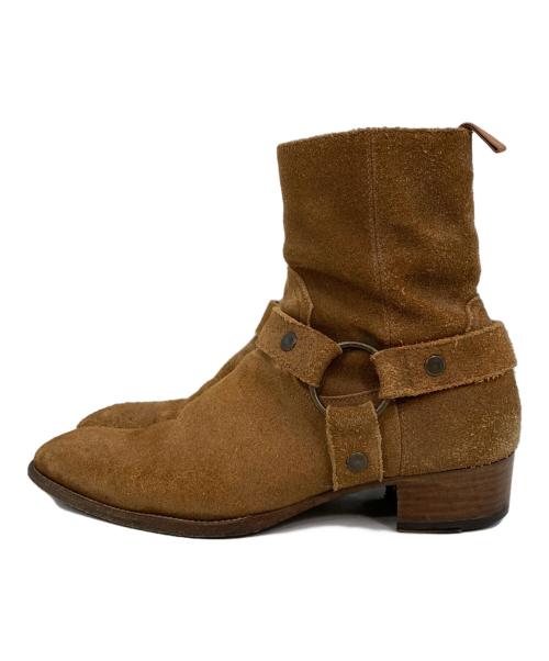 Saint Laurent Paris（サンローランパリ）Saint Laurent Paris (サンローランパリ) スエードリングブーツ ベージュ サイズ:40の古着・服飾アイテム